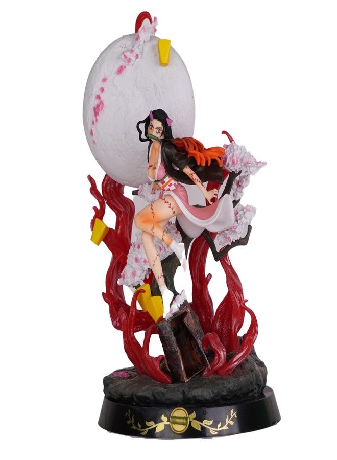 Offo Anime Nezuko Kamado Moon Light Action Figure | Premium PVC Collectible | Lightweight Durable Figurine for Home Decor, Office Desk & Study Table | Gift for Anime Lovers & Collectors - Image 1